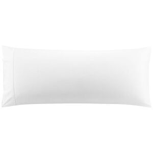 Cotton Body Pillowcase 20x55 Bolster Pillow Cover with Envelope White